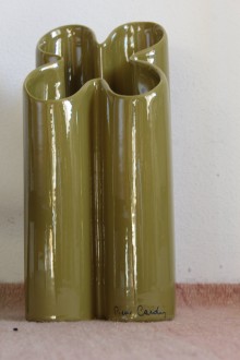 Four-leaf clover vase in Pierre Cardin ceramic