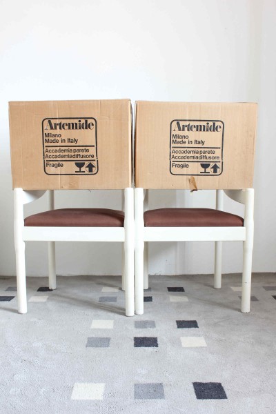 Set of two big Accademia model wall lamp designed by Cini Boeri for Artemide