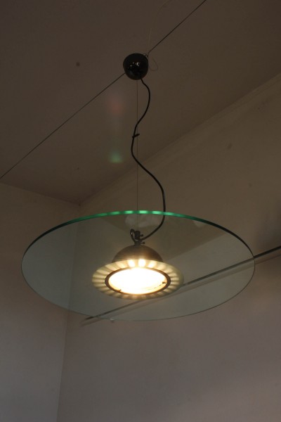 Pendant lamp in the style of Fontana Arte from the 80s