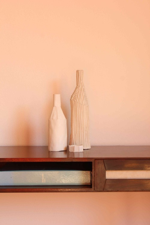 Set of ceramic sculptures "Bottiglie"...