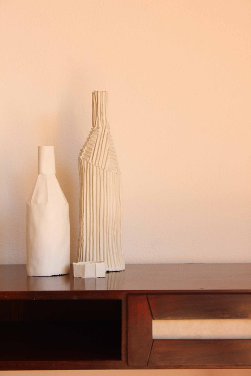 Set of ceramic sculptures "Bottiglie"...