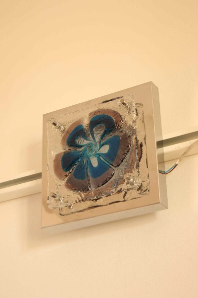 Murano glass wall lamp in the style of Angelo Brotto