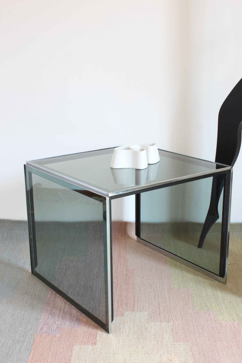 Small service table in metal and...