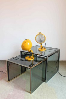 Coppia di lampade modello Jeep design Cesare Leonardi e...