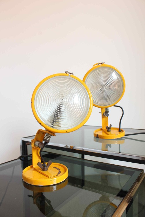 Pair of Jeep model lamps designed by...