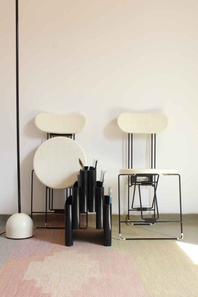 Coppia di sedie pieghevoli modello Cricket design Andries Van Onck per Magis