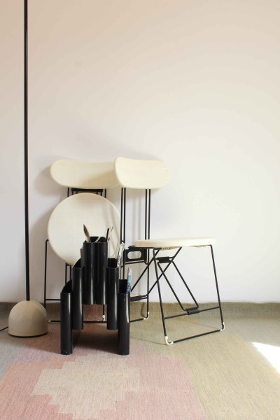 Coppia di sedie pieghevoli modello Cricket design Andries Van Onck per Magis