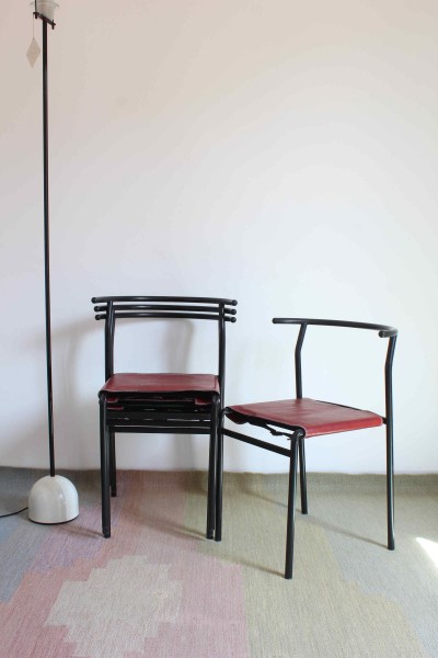 Set of 4 Café Chairs designed by Philippe Stark for Baleri