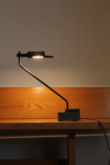Logo table lamp designed by Barbaglia and Colombo for PAF...