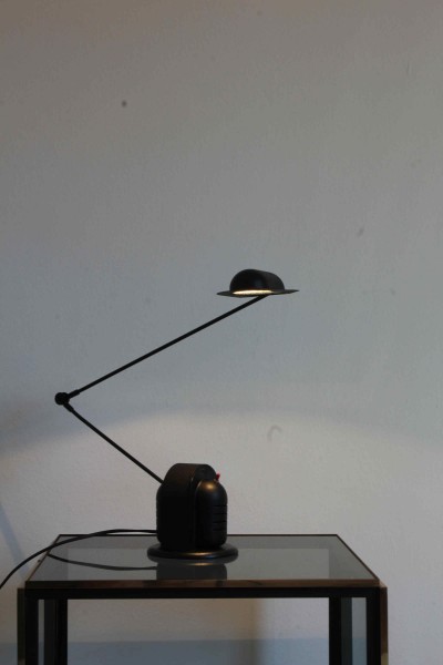 Industrial-style table lamp, likely produced by Lamperti