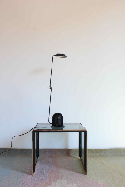 Industrial-style table lamp, likely produced by Lamperti