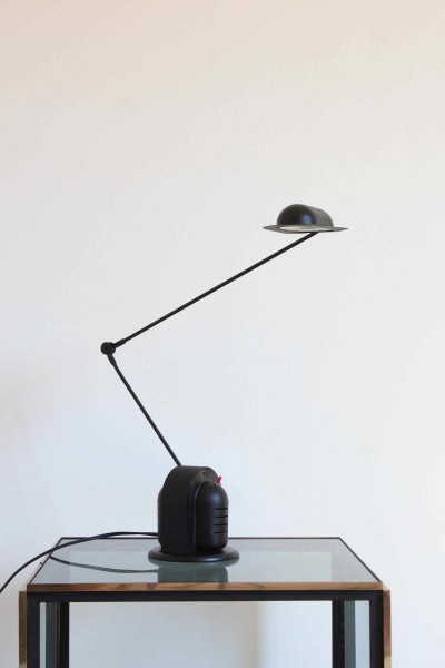 Industrial-style table lamp, likely produced by Lamperti