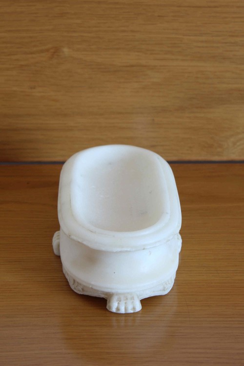 Portasapone in marmo antico