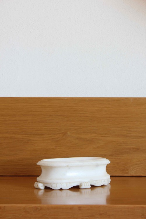 Antique marble soap dish