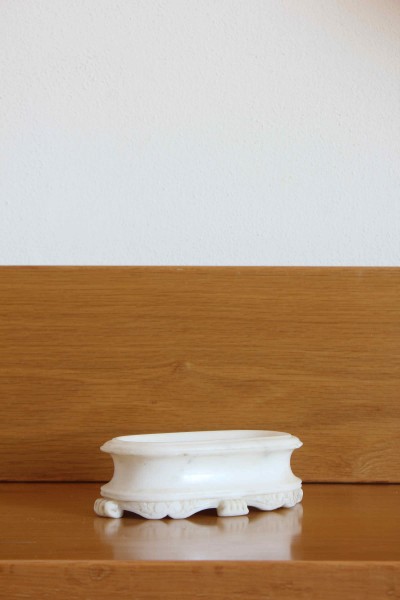 Antique marble soap dish