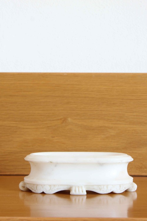 Antique marble soap dish