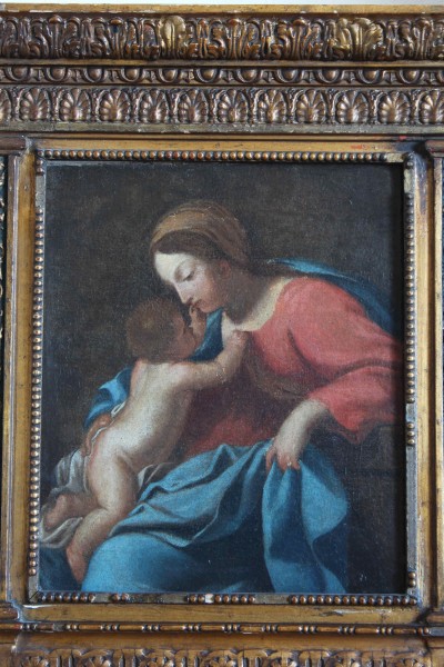 Antique painting with carved frame