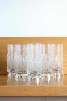 Set of 6 glasses with silver base 2