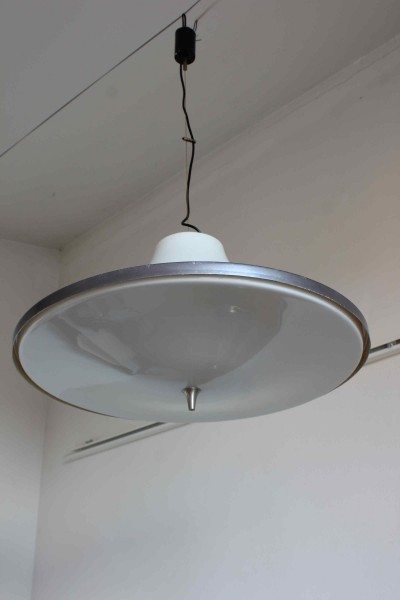 Space Age pendant lamp produced by Reggiani
