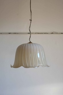 Glass and brass pendant lamp made by PAF Milano in the... 2