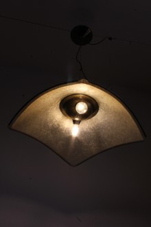 Lampada a sospensione Lamperti con paralume in vetroresina 2