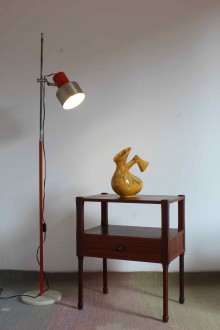 Lampada da terra con base in marmo probabile produzione...