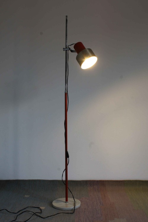 Floor lamp with marble base, probably...