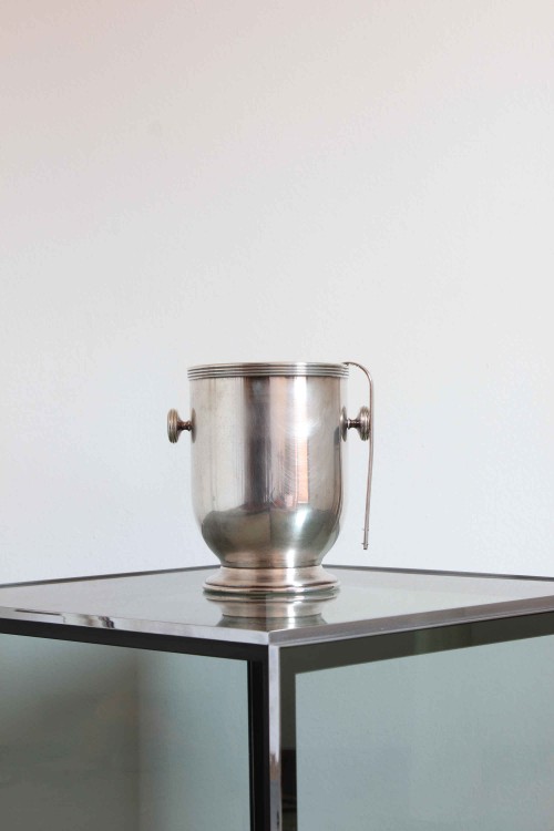 Silver-plated brass ice bucket made...