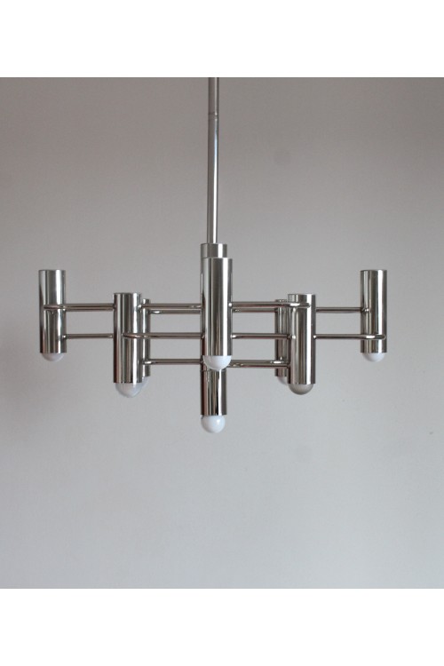 Lampadario a sospensione cromato...