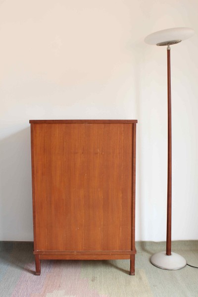 1960s Scandinavian-style chest of drawers with secretaire desk.