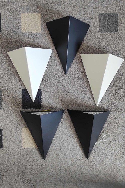 Set of 3 wall lamps produced by LAM...