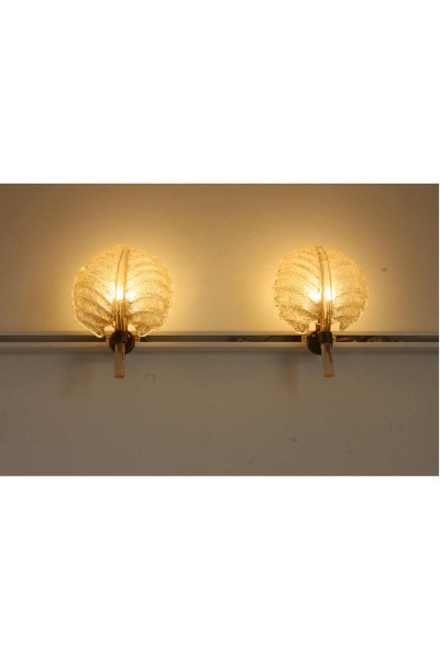 Coppia Applique in graniglia produzione Barovier & Toso