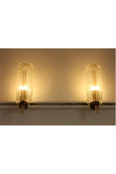 Coppia Applique in graniglia produzione Barovier & Toso