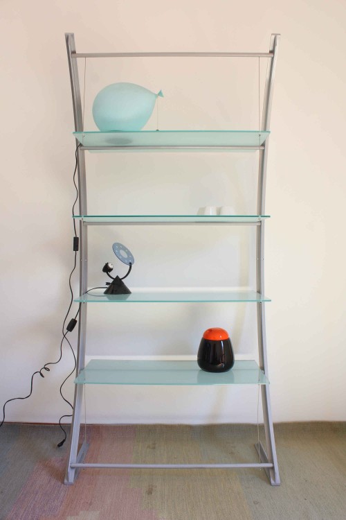 Marciana metal and tempered glass...