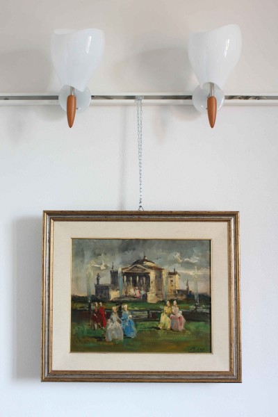 Coppia di appliques in vetro di Murano produzione Mazzega A.V.