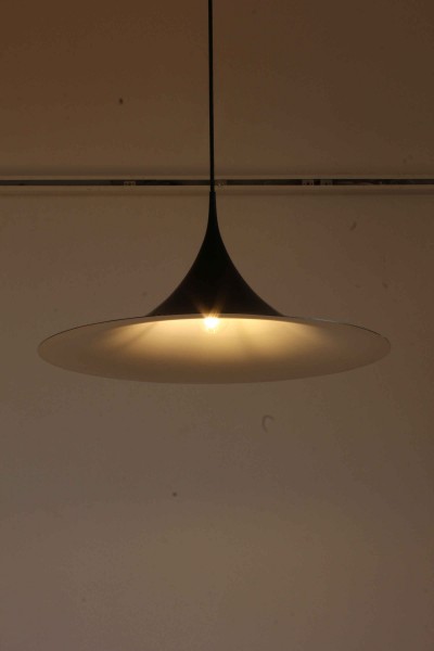Semilamp chandelier, matt black, designed by Bonderup & Thorup