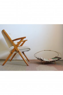Dal Vera armchair with white alcantara type upholstery 2