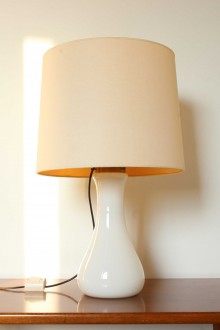 Murano glass table lamp with double switch. 2