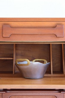 Ciotola brutalista in ottone e alluminio design David... 2