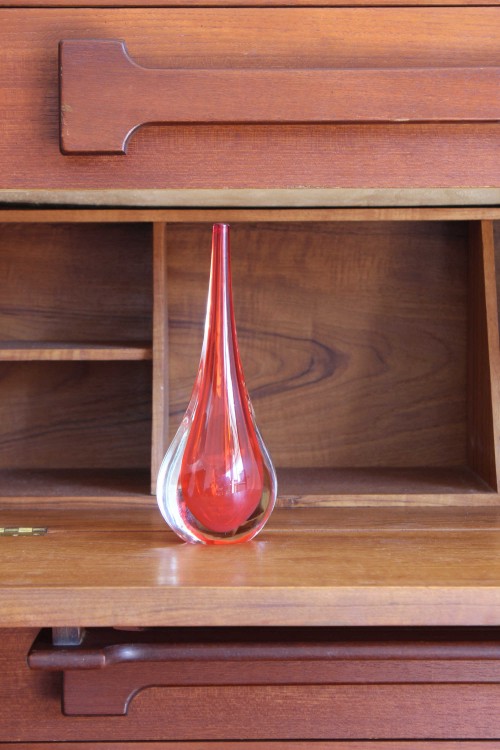 Small Murano glass drop vase