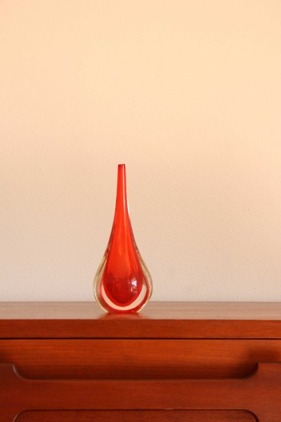 Small Murano glass drop vase