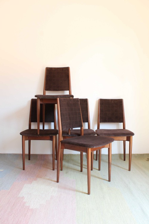 Set of 6 chairs in the style of Tecno...