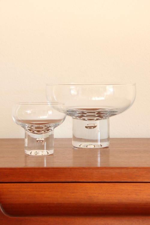 Set of 6 glasses and bowl in the...