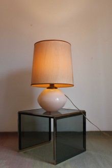 Table lamp with Murano blown glass base, probably...