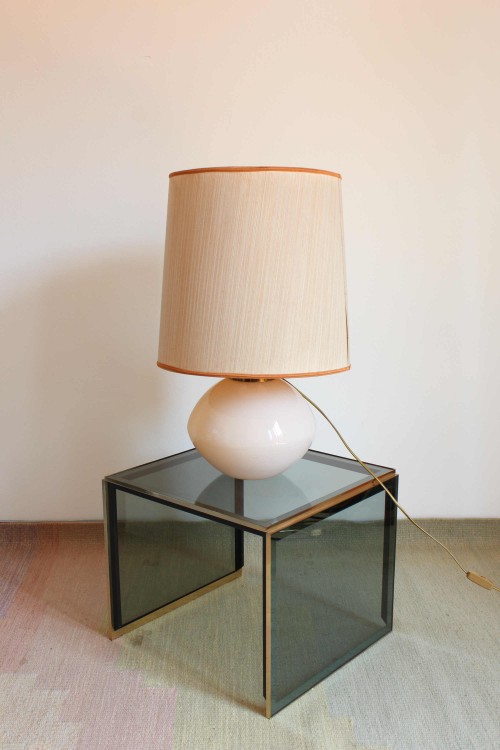 Lampada da tavolo  base in vetro...