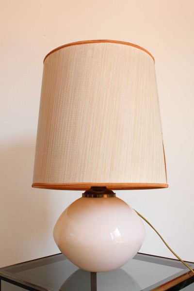Table lamp with Murano blown glass base, probably produced by Veart.