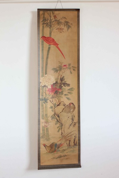Pannello decorativo in carta di origine orientale