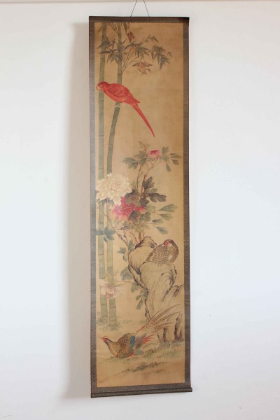 Pannello decorativo in carta di origine orientale