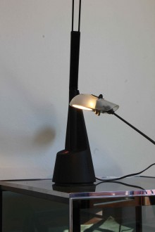White table lamp, Bautta model, produced by Lamperti