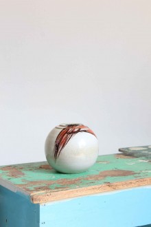 Vaso in ceramica smaltata policroma anni' 70 Geminiani...